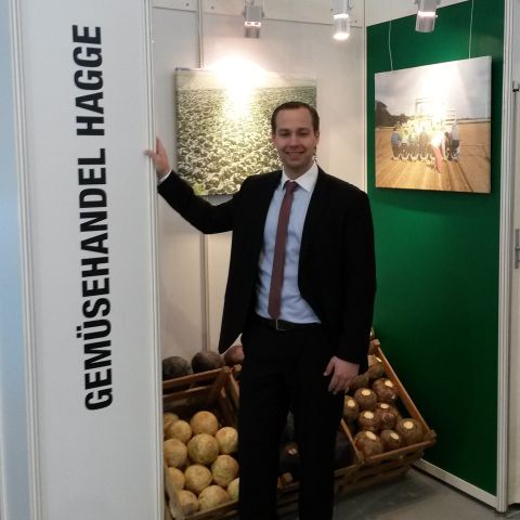 Peter Hagge auf der Fruit Logistica